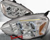 SpecD Chrome Halo LED Projector Headlights Acura RSX 02-04