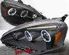 SpecD Black Halo LED Projector Headlights Acura RSX 02-04