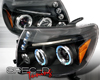 SpecD Black Halo LED Projector Headlights Toyota Tacoma 05-10