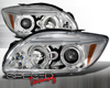 SpecD Chrome Halo LED Projector Headlights Scion tC 05-10