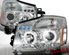 SpecD Chrome Halo LED Projector Headlights Nissan Armada 05-07