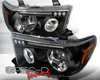 SpecD Black Halo LED Projector Headlights Toyota Tundra 07-10