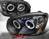 SpecD Black Halo LED Projector Headlights Subaru WRX STI 04-05