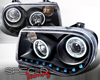 SpecD Black CCFL R8 Projector Headlights Chrysler 300C 05-09