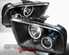 SpecD V1 Black CCFL Halo LED Projector Headlights Ford Mustang 05-09