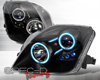 SpecD Black CCFL Halo LED Projector Headlights Honda Prelude 97-01