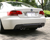 3D Design Carbon Fiber Rear Diffuser 4 Tip Exhaust BMW 3 Series E92 E93 335i Coupe Convertible M-Sport 06+