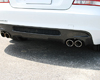 3D Design Carbon Fiber Rear Diffuser for Quad Tips BMW 1 Series E82 M Sport 08-11