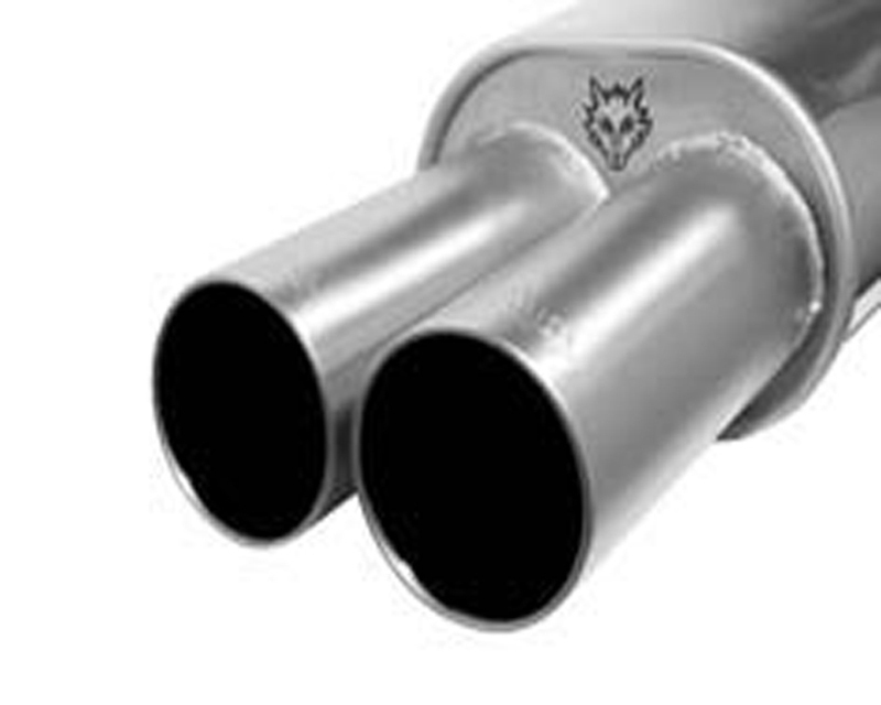 REMUS Round Stainless Steel Dual Tip Rear Muffler Mazda 323 1.3L BG 3 Door Hatchback 89+