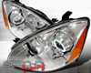 SpecD Chrome CCFL Halo Projector Headlights Nissan Altima 02-04