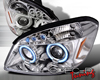 SpecD Chrome CCFL Halo Projector Headlights Chevy Cobalt 05-10