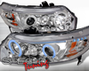 SpecD Chrome CCFL Halo Projector Headlights Honda Civic 06-08 2D