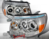 SpecD Chrome CCFL Halo LED Projector Headlights Toyota Tacoma 05-10