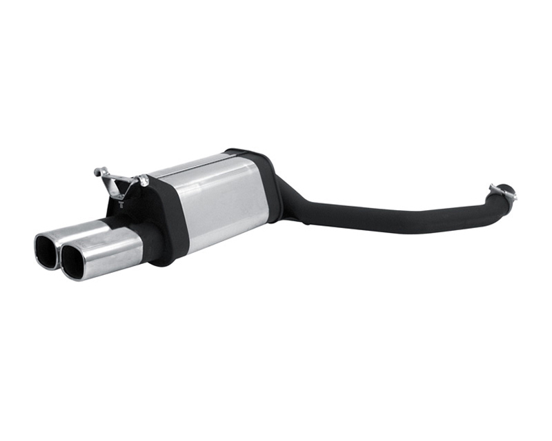 REMUS Square Dual Tip Rear Muffler Mercedes 190E 2.3L 16V W201 85+