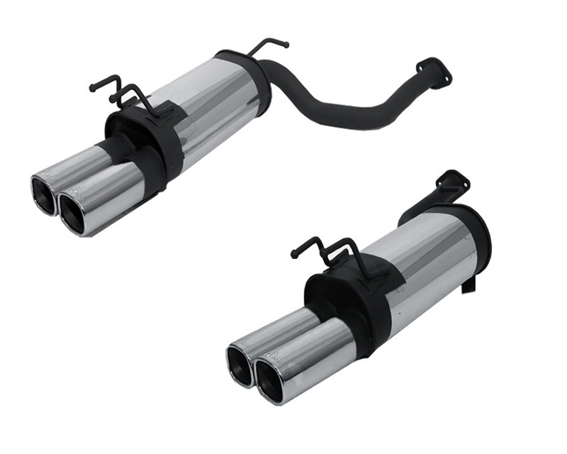 REMUS Square Quad Tip Complete System Nissan 300ZX 3.0L Turbo Z32