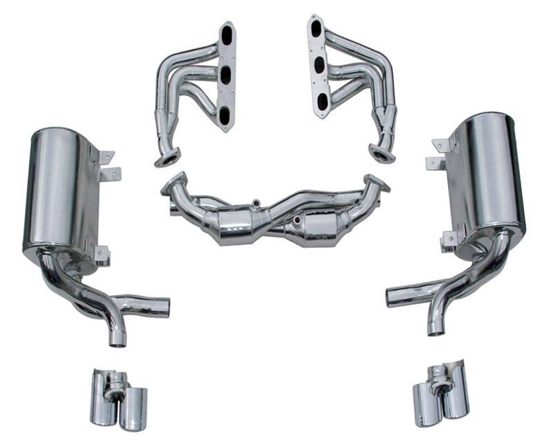 REMUS Round Quad Tip Complete System Porsche 911 Carrera 977 3.6L 06+