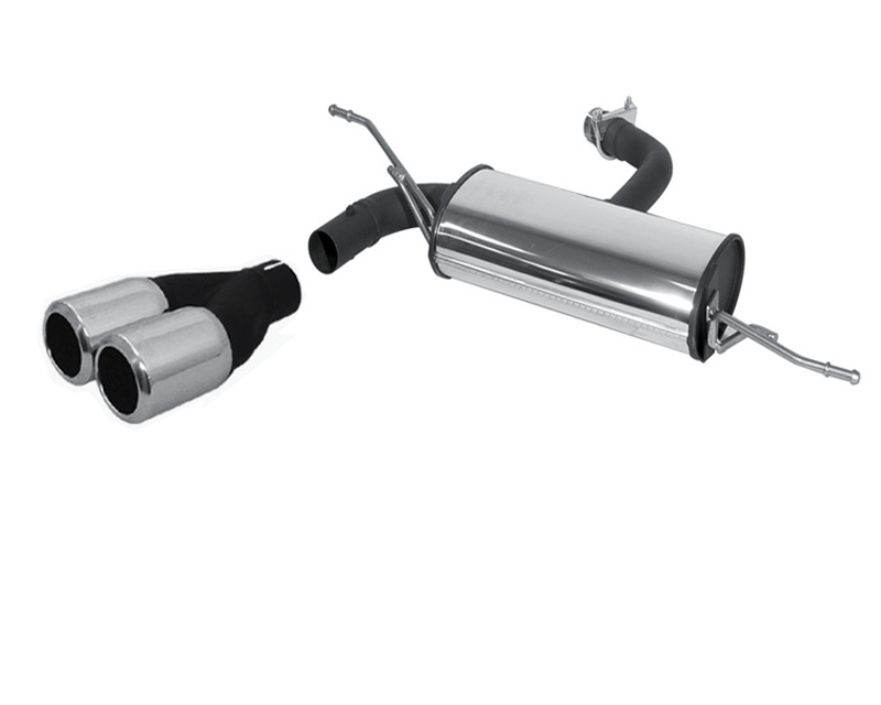 REMUS Powersound Round Embossed Quad Tip Rear Muffler w/ Valve Control Audi A3 1.8L Turbo Typ 8L 97+