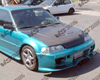 VIS Racing Carbon Fiber SiR/scoop Hood Honda Civic JDM HB 88-91
