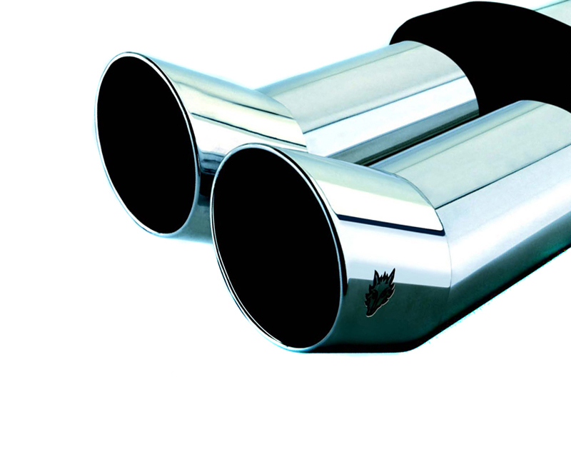 REMUS Round Rallye-Design Dual Tip Rear Muffler Volkswagen Golf II 1.3L 85+