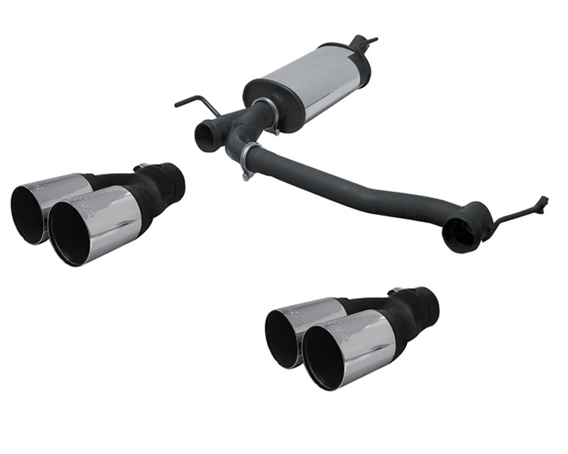 REMUS PowerSound Round Quad Tip Rear Muffler w/ Valve Control Volkswagen Golf III 1.6L 91+