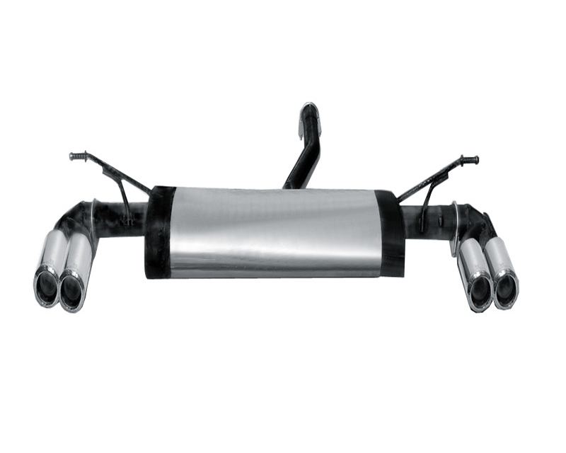 REMUS Round Embossed Quad Tip Rear Muffler Volkswagen Touareg 3.5L TDI 03+