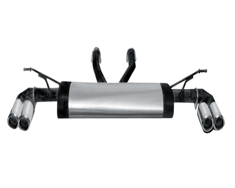 REMUS Round Embossed Quad Tip Rear Muffler Volkswagen Touareg 5.0L V10 TDI 03+