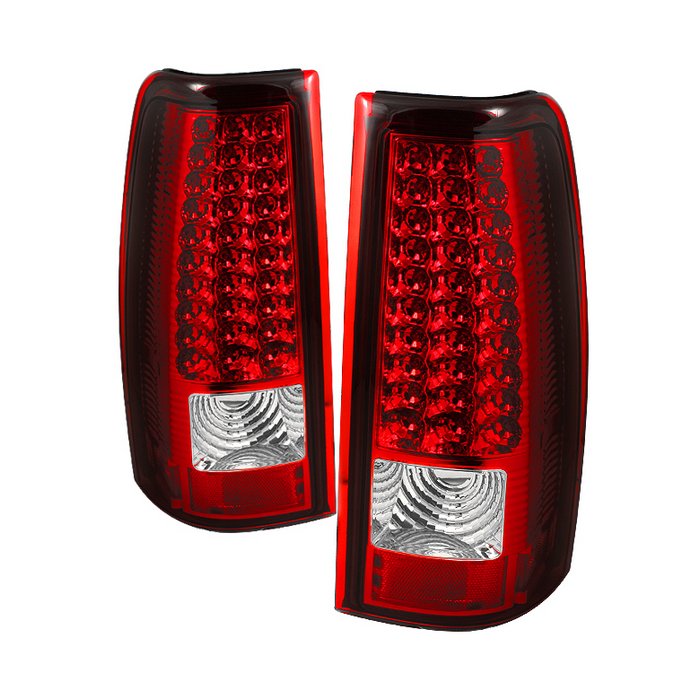 Spyder Red Clear LED Tail Lights Chevrolet Silverado GMC Sierra 03-06