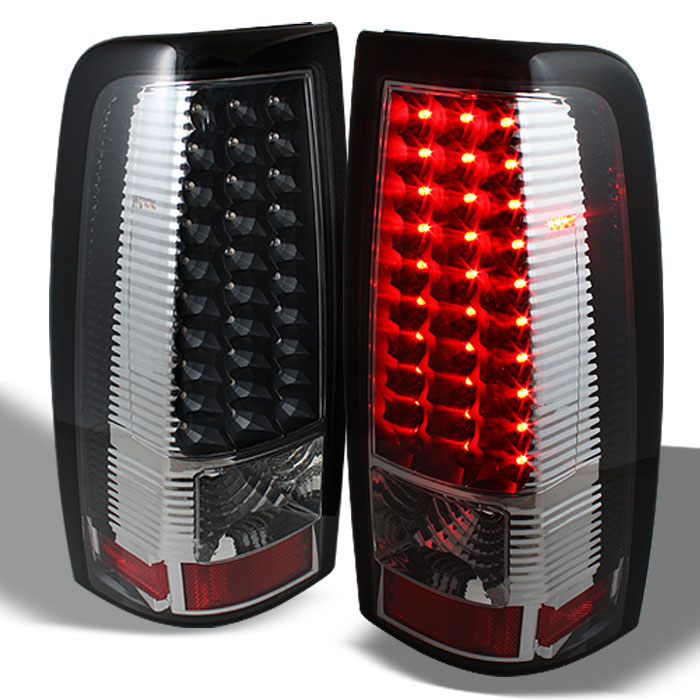 Spyder Black LED Tail Lights Chevrolet Silverado GMC Sierra 99-02