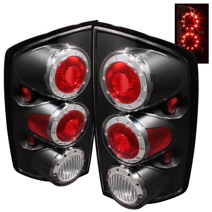 Spyder Black LED Tail Lights Dodge Ram 02-06