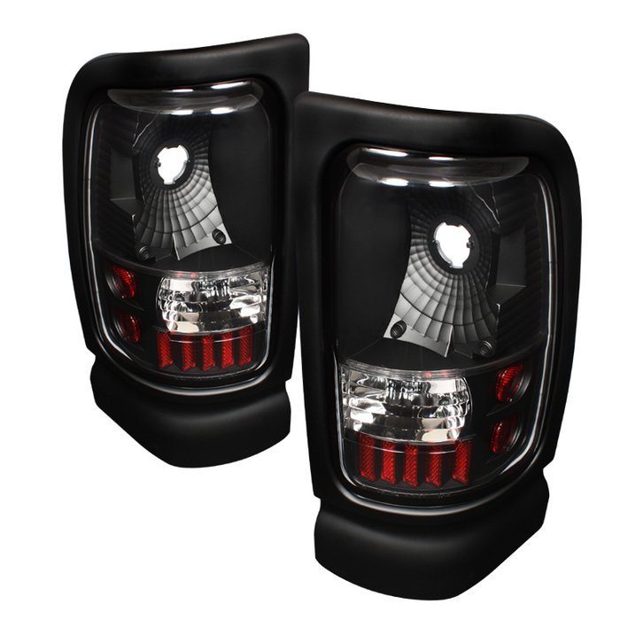 Spyder Black Altezza Tail Lights Dodge Ram 94-01