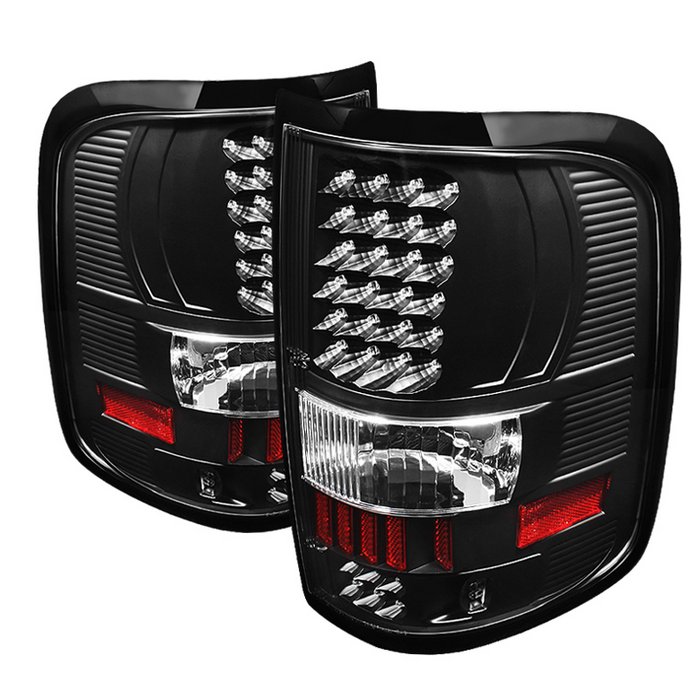 Spyder Black LED Tail Lights Ford F150 Styleside 04-07