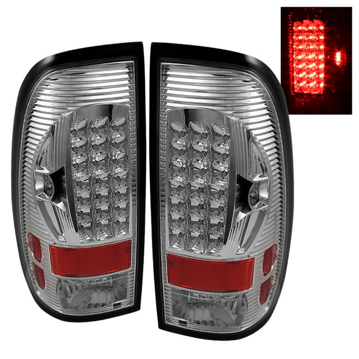 Spyder chrome LED Tail Lights Ford F150 Styleside 97-03 / F250 / F350 /F450 /F550 Super Duty 99-07