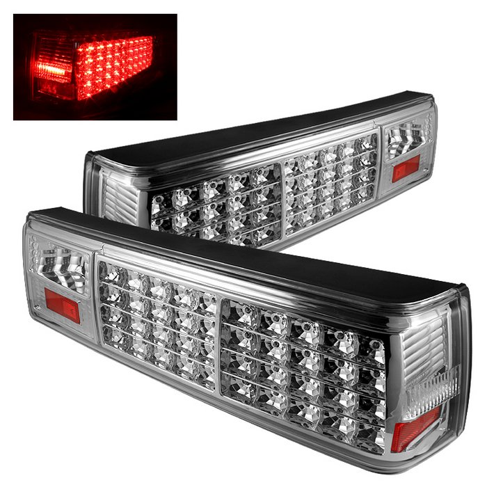 Spyder chrome LED Tail Lights Ford Mustang 87-93