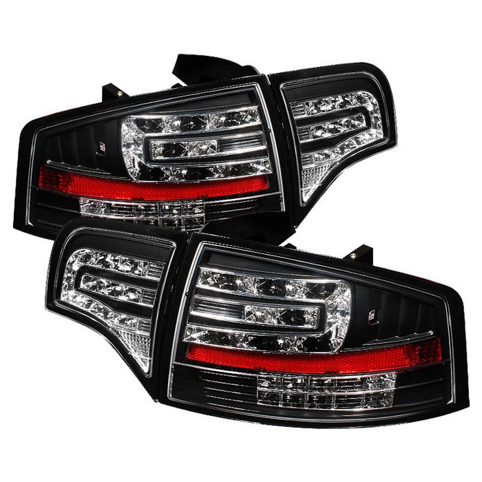 Spyder black LED Tail Lights Audi A4 06-08