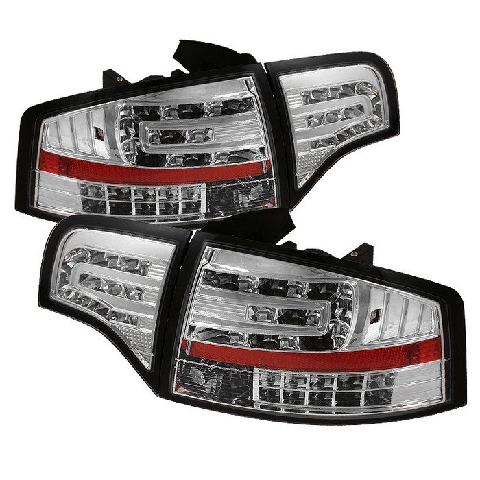 Spyder chrome LED Tail Lights Audi A4 06-08