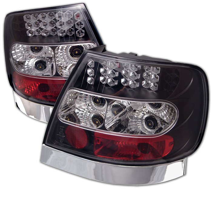 Spyder black LED Tail Lights Audi A4 96-01