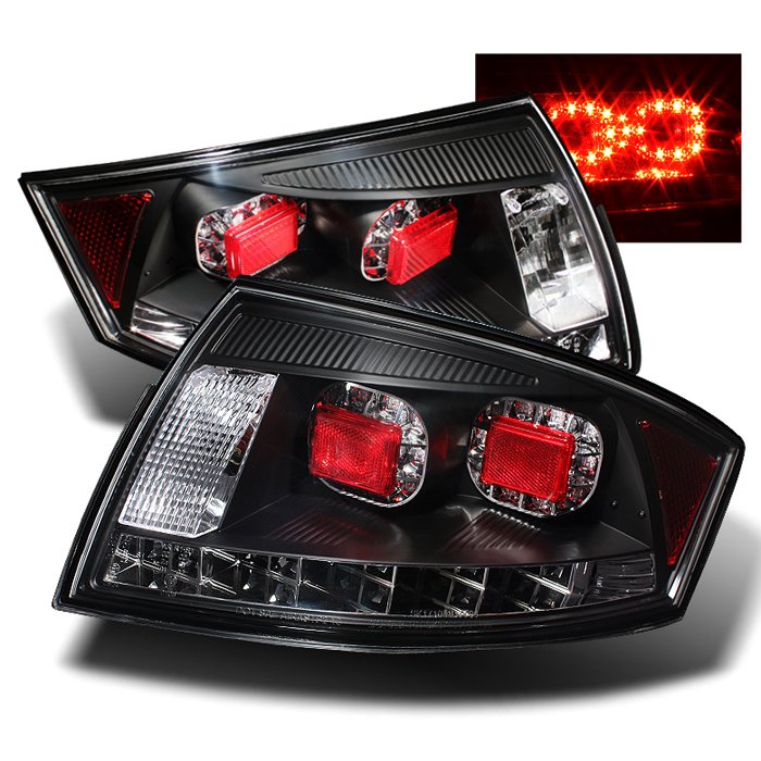Spyder Black LED Tail Lights Audi TT 00-06