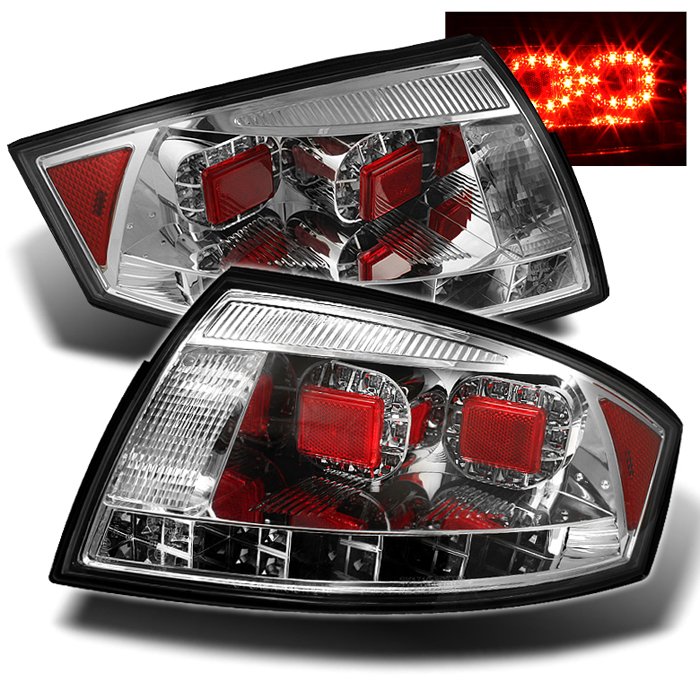 Spyder chrome LED Tail Lights Audi TT 00-06