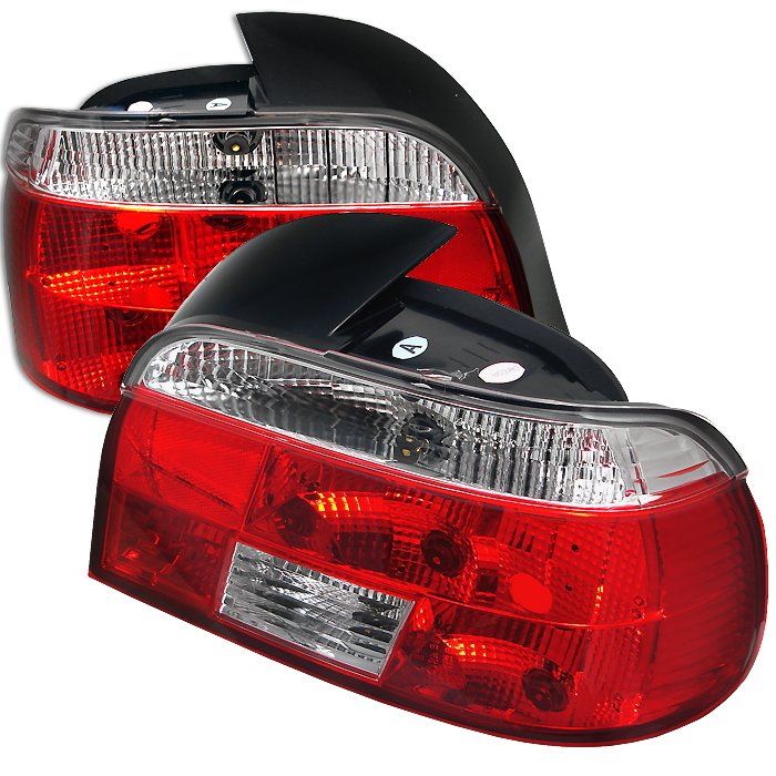 Spyder red clear Tail Lights BMW E39 5-Series 97-03