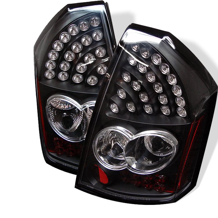 Spyder LED Black Tail Lights Chrysler 300C 05-07