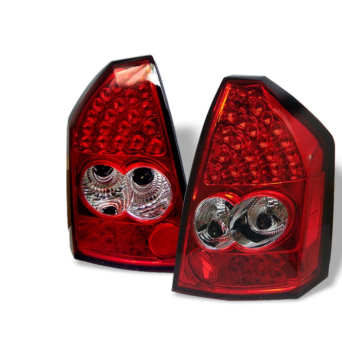 Spyder LED red clear Tail Lights Chrysler 300C 05-07