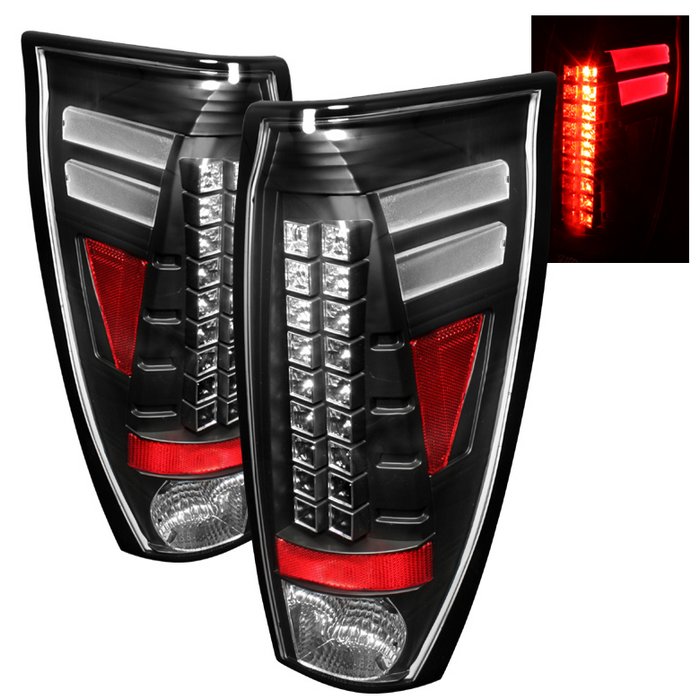 Spyder LED Black Tail Lights Chevrolet Avalanche 02-06