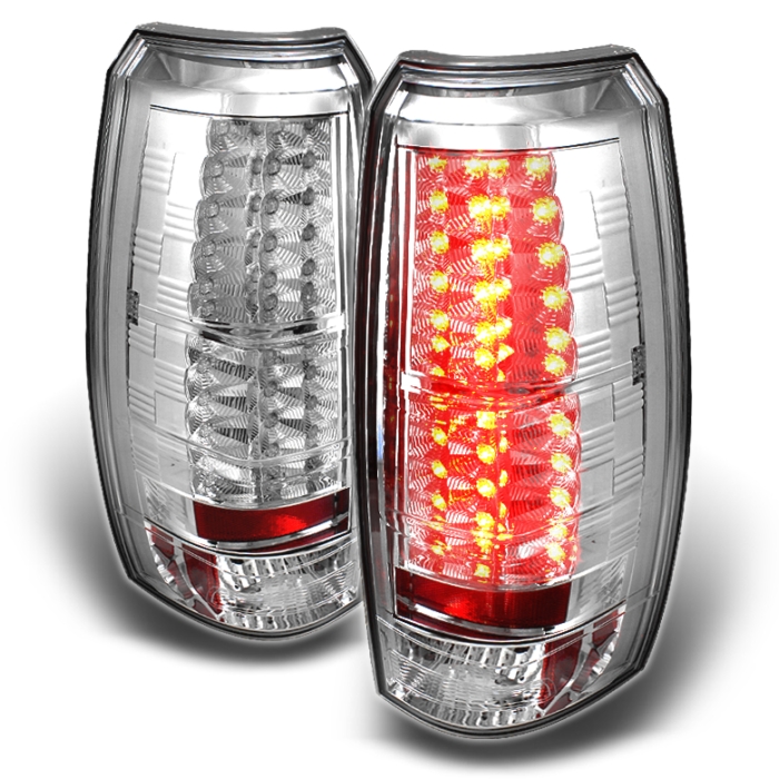 Spyder LED Chrome Tail Lights Chevrolet Avalanche 07-10