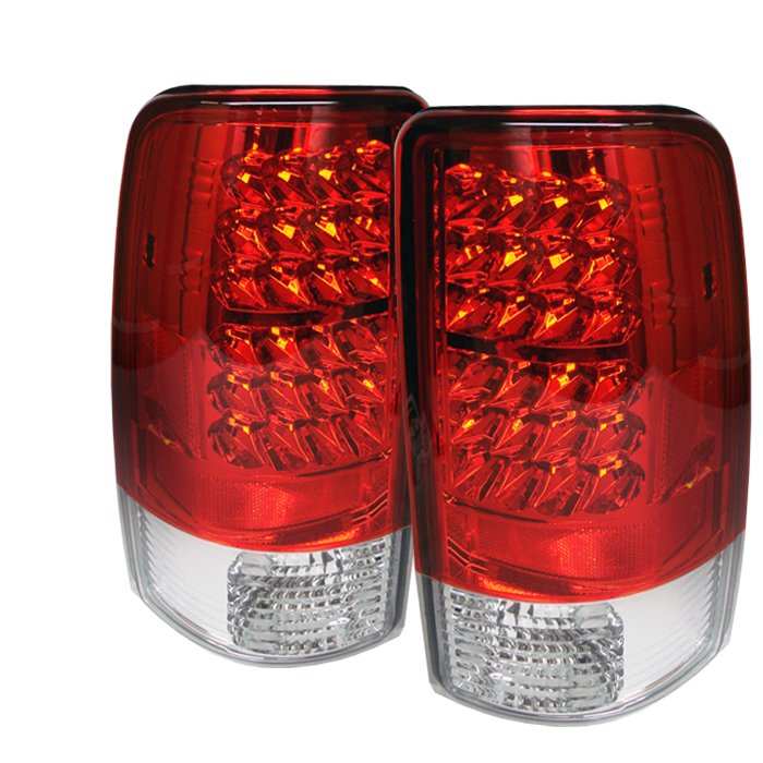 Spyder Lift Gate Style Only LED Red/Clear Tail Lights Chevrolet Suburban Tahoe 1500 2500 00-06