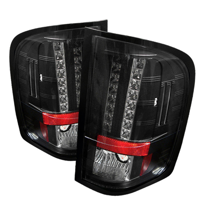 Spyder LED Black Tail Lights Chevrolet Silverado 1500 2500 3500 07-09