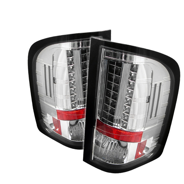 Spyder LED Chrome Tail Lights Chevrolet Silverado 1500 2500 3500 07-09