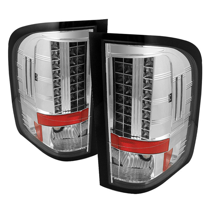 Spyder LED Chrome Tail Lights Chevrolet Silverado 1500 2500 3500 10-11