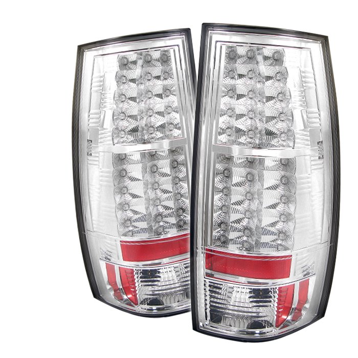 Spyder LED Chrome Tail Lights Chevrolet Suburban & Chevrolet Tahoe / GMC Yukon & XL 1500 2500 07-10