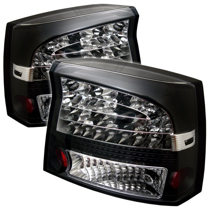 Spyder LED Black Tail Lights Dodge Charger 05-08