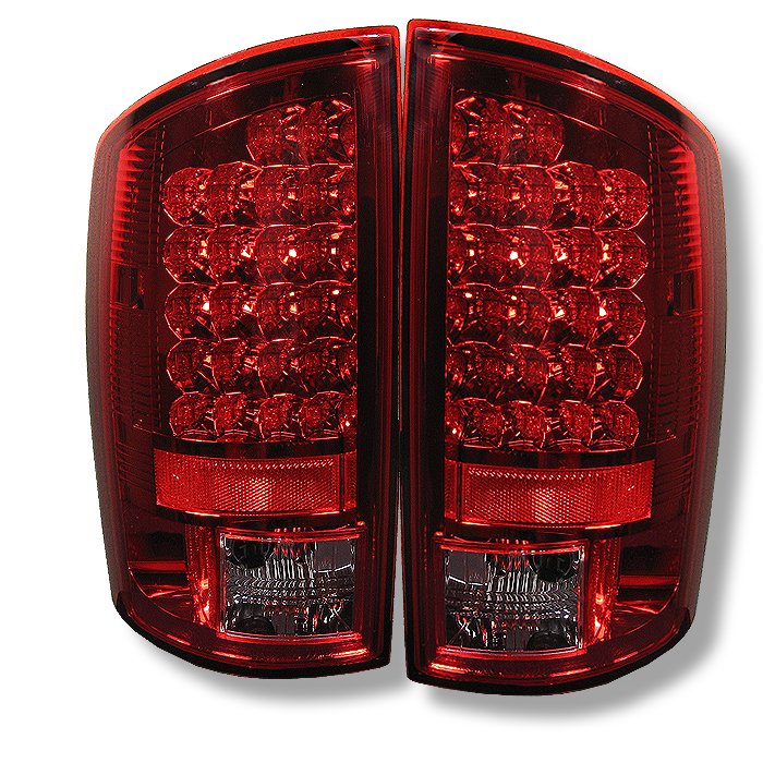 Spyder LED Red/Clear Tail Lights Dodge Ram 1500 2500 3500 02-06